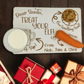 Personalised Christmas Eve Board For Santa And Rudolph, 9 of 12