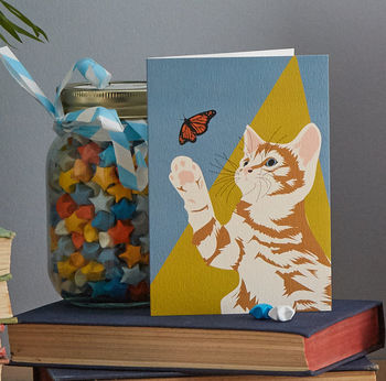 Ginger Cat Birthday Card, 2 of 3