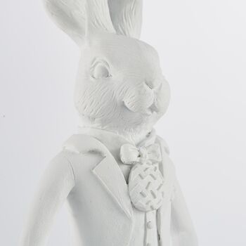 Lady And Gentleman Easter Rabbit Figurine, 7 of 8