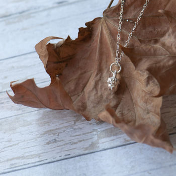 Acorn Necklace In Sterling Silver, Gold Or Rose Gold, 5 of 12