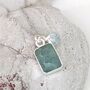 The Duo Aquamarine Necklace, Sterling Silver, thumbnail 1 of 11