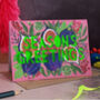 Neon Food Papercut Christmas Card Eight Pack, thumbnail 3 of 9