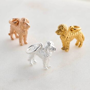 Labradoodle Silver Dog Charm, 2 of 12