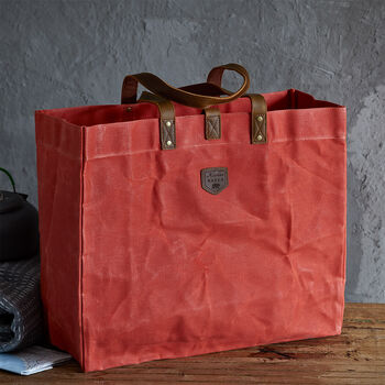 Waxed Canvas Tote Bag, 6 of 10