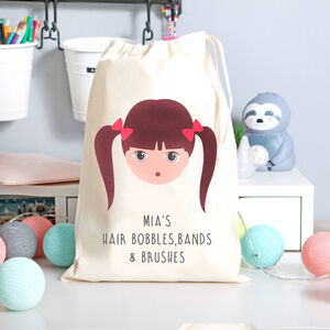 'Cars' Personalised Childrens Toy Storage Bag Drawstring Cotton Canvas Bag 