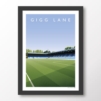 Bury Fc Gigg Lane Cemetery End And South Stand Poster, 7 of 7