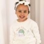 Mini Flyer Or First Time Flyer Personalised Embroidered Globe Holiday Airport Sweatshirt Jumper, thumbnail 1 of 5