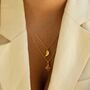 Gold Plated Sterling Silver Angel Wing Necklace, thumbnail 2 of 9