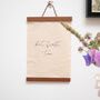 But First, Tea Personalised A4 Fabric Hanging, thumbnail 1 of 3