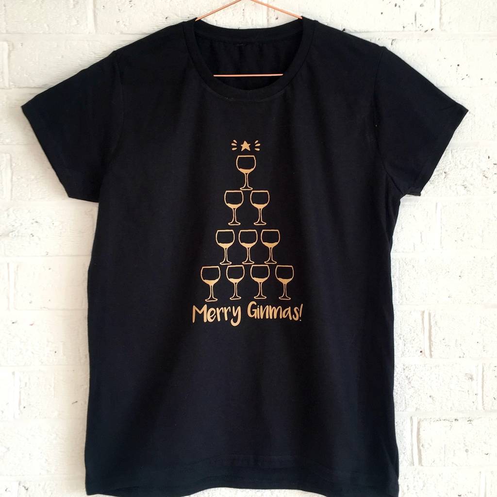 gin christmas tshirt