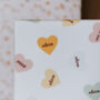 Personalised Valentine's Love Heart Wrapping Paper, thumbnail 2 of 3