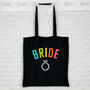 Bride Rainbow Arch Tote Bag, thumbnail 1 of 2