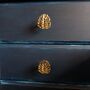 Metal Gold Cheese Plant Monstera Knob Cupboard Drawer, thumbnail 3 of 5