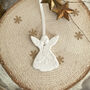 Porcelain Small Angel Christmas Decoration, thumbnail 1 of 3