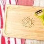 Personalised Key To My Heart Couples Cutting Board, thumbnail 1 of 4