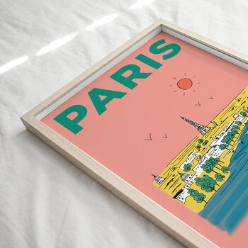 Personalised Paris Travel Illustration, 2 of 6