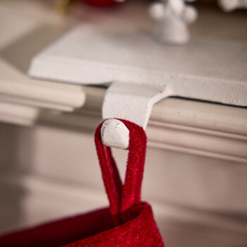 White Snowflake Christmas Stocking Holder, 6 of 6