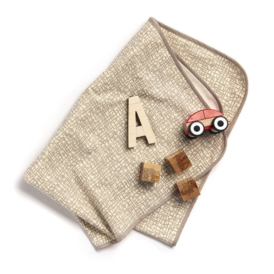 Organic Cotton Baby Blanket By Green Tulip