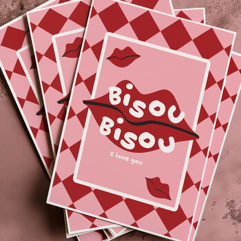 Bisou Bisou, I Love You Print, 2 of 4