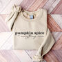 Pumpkin Spice Ladies Autumn Sweatshirt, thumbnail 1 of 3