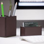 Leather Business Card Holder Brown, thumbnail 4 of 5