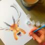 Carrot The Reindeer Painting By Numbers Kit, thumbnail 3 of 3