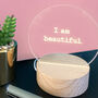 Personalised 'I Am Beautiful' Mini Desk Lamp, thumbnail 1 of 3