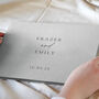 Modern Personalised Wedding Guest Book, thumbnail 2 of 4