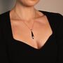 Handmade Solid 18ct Gold Large Drop Necklace, thumbnail 3 of 4