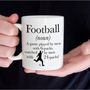 Personalised Football Mug Definition Mug, thumbnail 1 of 5