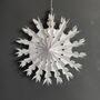 Mini Feather Paper Snowflake Decoration, thumbnail 1 of 3