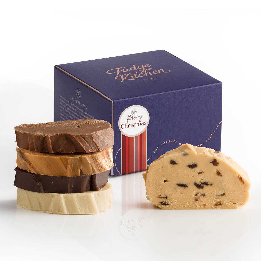 Deluxe Christmas Fudge Gift Box By Fudge Kitchen