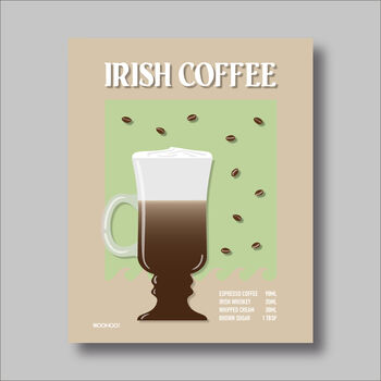 Irish Coffee Print Three Colour Options, 5 of 6