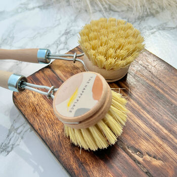 Natural Wooden Dish Brush With Plant Based Bristles, 6 of 6