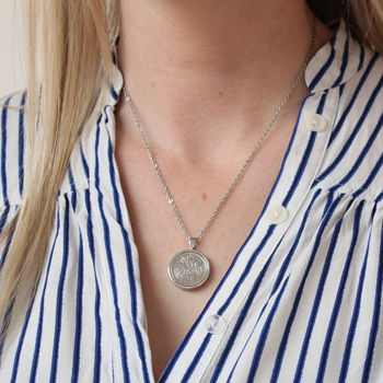 Silver Coin Necklace Athenian Silver Tetradrachm Swivel Pendant St