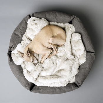Charley Chau Faux Fur Dog Blanket In Silver Mink, 3 of 5