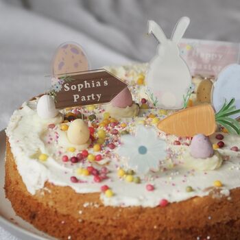 Set Of Seven Personalised Easter Cake Toppers, 4 of 7