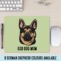 German Shepherd Face Mouse Mat, thumbnail 1 of 4