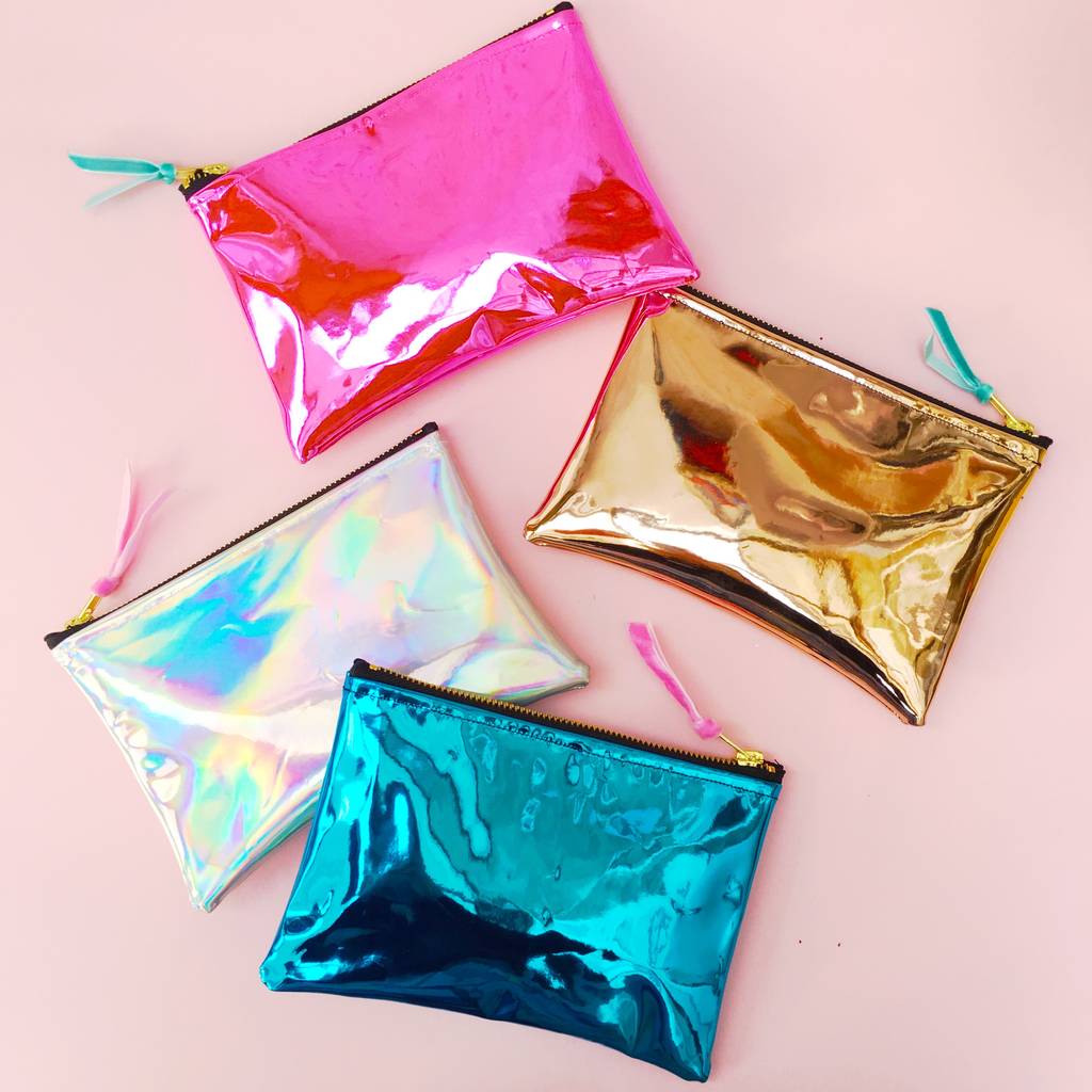 Mirror Shine Holographic Party Pouch By Pup Tart Handmade ...