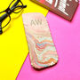 Personalised Initial Pink And Blue Marble Glasses Case, thumbnail 2 of 10