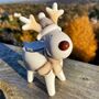 Christmas Reindeer Ceramic T Light Holder, thumbnail 3 of 6