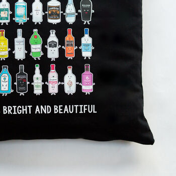 'All Gins Bright And Beautiful' Cushion, 6 of 6
