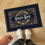 Personalised Dads Pub Home Bar Accessories Doormat, thumbnail 2 of 3