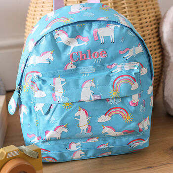 Personalised Unicorn Backpack Girls Gift For School, 4 of 4