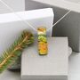 Autumn Coloured Glass Pendant And Silver Necklace, thumbnail 7 of 12