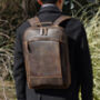 Zip Open Leather Backpack, thumbnail 3 of 9
