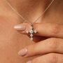 Gold Or Silver Cross Necklace, thumbnail 1 of 10