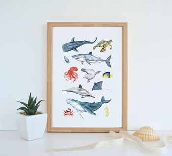 Sea Creature Nursery Print, 3 of 3