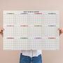 2027 Large A1 Year Wall Planner | Landscape | Pastel, thumbnail 1 of 5
