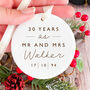 Anniversary Ornament For Couple With Names, thumbnail 1 of 4